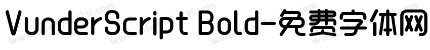 VunderScript Bold字体转换